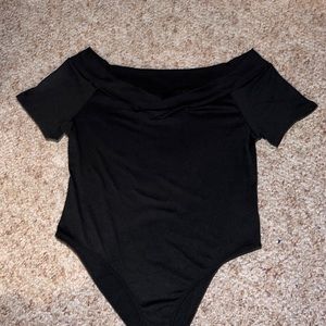Crisscross Neck Stretchy bodysuit